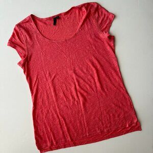 Cynthia Rowley NWOT Coral Linen Shirt